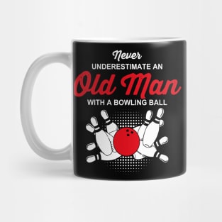 Underestimate Old Man Bowling Mug